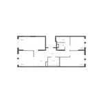 Планировка 4-комнатной квартиры, 79,5 м2