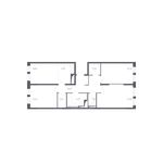 Планировка 4-комнатной квартиры, 76,8 м2