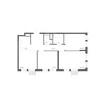 Планировка 4-комнатной квартиры, 65,6 м2
