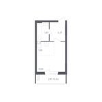 Планировка квартиры студии, 31,8 м2