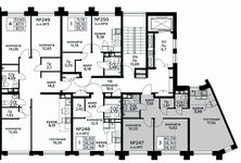 Планировка 3-комнатной квартиры, 58,9 м2