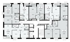Планировка  1-комнатной квартиры, 22,8 м2