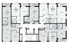 Планировка  1-комнатной квартиры, 23,7 м2