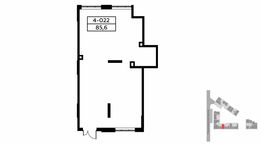 Планировка квартиры студии, 85,6 м2