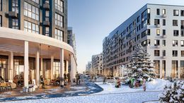 Планировка квартиры студии, 78,4 м2