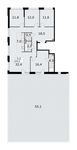 Планировка  5-комнатной квартиры, 174,9 м2