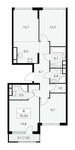 Планировка 4-комнатной квартиры, 76,9 м2