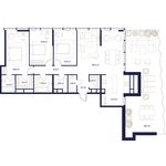 Планировка 4-комнатной квартиры, 150,4 м2
