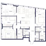Планировка 4-комнатной квартиры, 130,2 м2