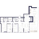 Планировка 4-комнатной квартиры, 146,4 м2