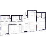 Планировка 3-комнатной квартиры, 109,6 м2