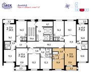 Планировка 1-комнатной квартиры, 39,8 м2