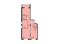 Планировка 4-комнатной квартиры, 91 м2