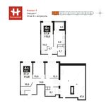 Планировка 4-комнатной квартиры, 116,2 м2