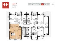 Планировка 2-комнатной квартиры, 61,5 м2