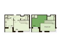 Планировка 1-комнатной квартиры, 56,1 м2