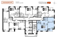 Планировка 3-комнатной квартиры, 61,6 м2