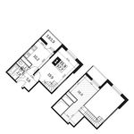 Планировка 1-комнатной квартиры, 57,7 м2