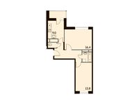 Планировка 2-комнатной квартиры, 54,8 м2
