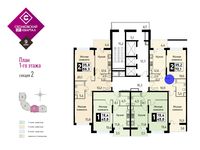 Планировка 2-комнатной квартиры, 70,7 м2