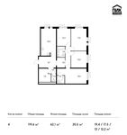 Планировка 4-комнатной квартиры, 119,6 м2