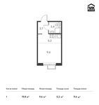 Планировка квартиры студии, 19,8 м2
