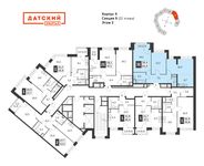 Планировка 3-комнатной квартиры, 60,9 м2