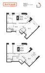 Планировка 2-комнатной квартиры, 63 м2