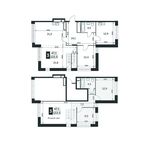 Планировка 3-комнатной квартиры, 122,5 м2