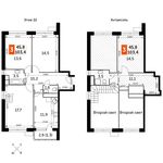 Планировка 3-комнатной квартиры, 103,4 м2
