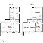 Планировка 4-комнатной квартиры, 113,9 м2