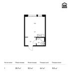 Планировка квартиры студии, 25,9 м2