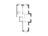 Планировка 3-комнатной квартиры, 71,2 м2