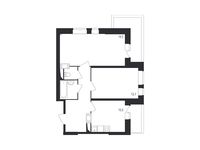 Планировка 2-комнатной квартиры, 63,2 м2