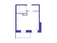 Планировка 1-комнатной квартиры, 29,3 м2