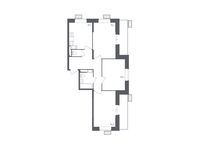 Планировка 3-комнатной квартиры, 76,2 м2