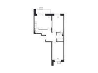 Планировка 2-комнатной квартиры, 59,6 м2
