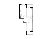 Планировка 2-комнатной квартиры, 57,3 м2