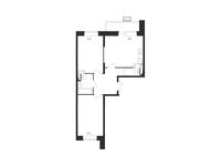 Планировка 2-комнатной квартиры, 59,2 м2