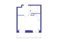 Планировка квартиры студии, 29,4 м2