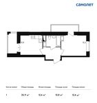 Планировка 1-комнатной квартиры, 35,9 м2