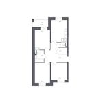 Планировка 3-комнатной квартиры, 67,7 м2