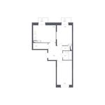 Планировка 2-комнатной квартиры, 58,2 м2