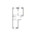Планировка 2-комнатной квартиры, 52,2 м2