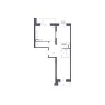 Планировка 2-комнатной квартиры, 60,4 м2