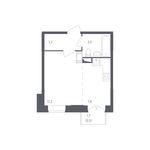 Планировка 1-комнатной квартиры, 37,6 м2