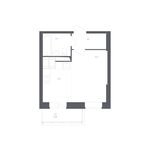 Планировка квартиры студии, 27,5 м2