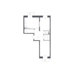 Планировка 2-комнатной квартиры, 58,2 м2