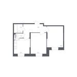 Планировка 2-комнатной квартиры, 50,5 м2