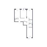 Планировка 3-комнатной квартиры, 75,38 м2